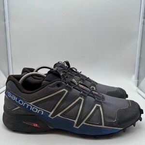 Salomon Speedcross 4 Men's Trail Running Shoes Deep Blue Grey Size 10.5